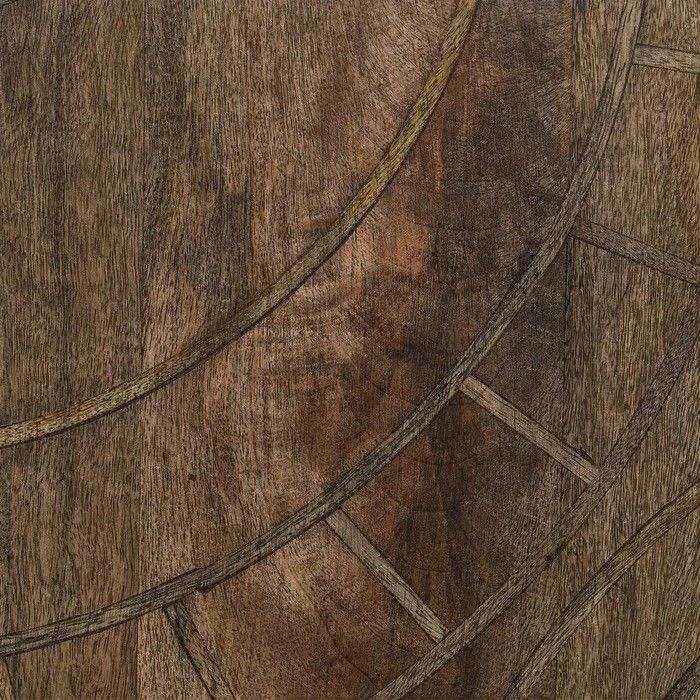 Aparador Tallado Madera Mango Marrón Oro, 153 Cm