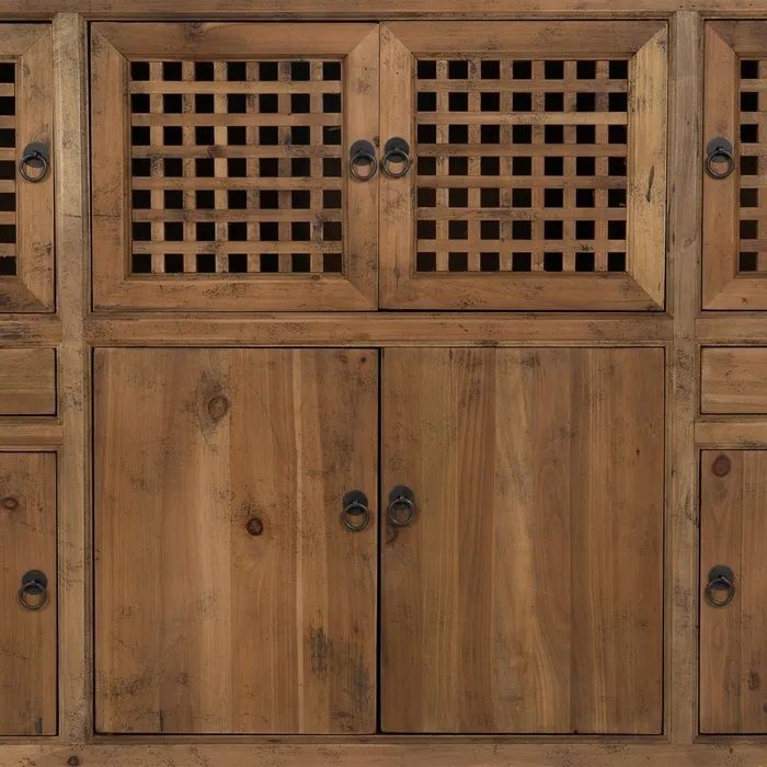 Aparador Natural Madera Pino, 153 X 37 X 104 Cm