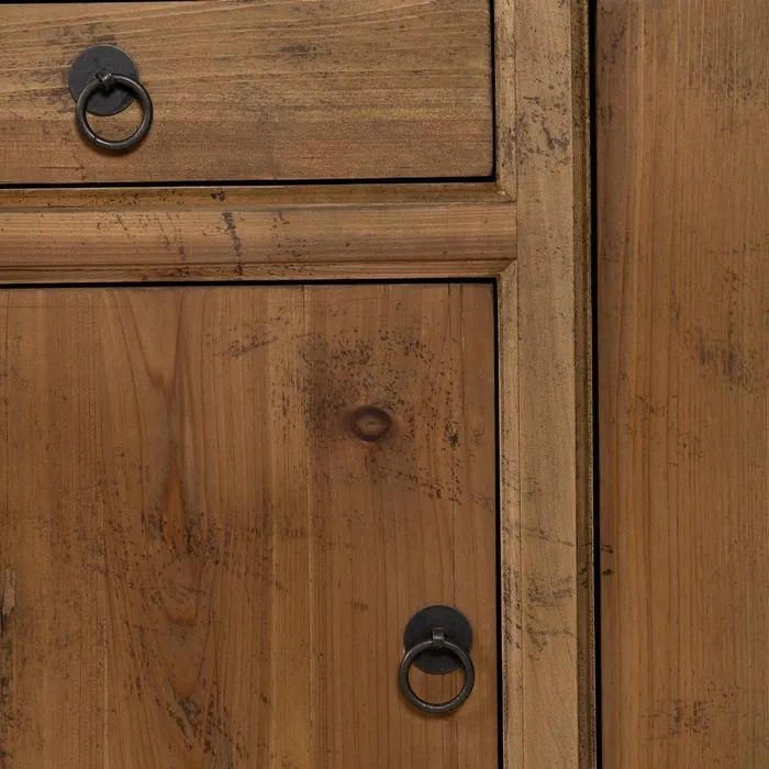 Aparador Natural Madera Pino, 153 X 37 X 104 Cm