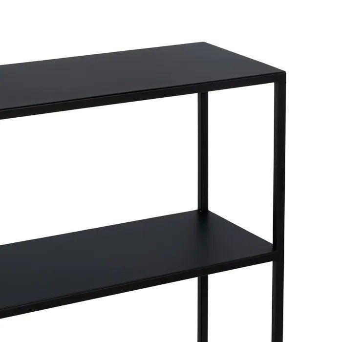 Consola Hierro Negro Natural, 122'50 Cm
