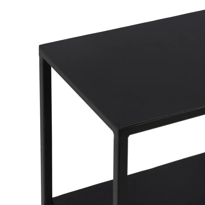 Consola Hierro Negro Natural, 122'50 Cm