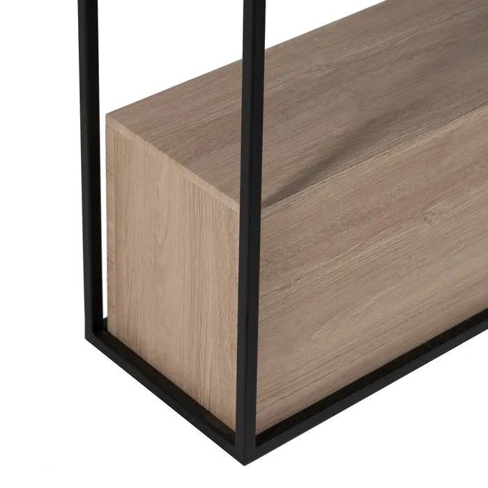 Consola Hierro Negro Natural, 122'50 Cm