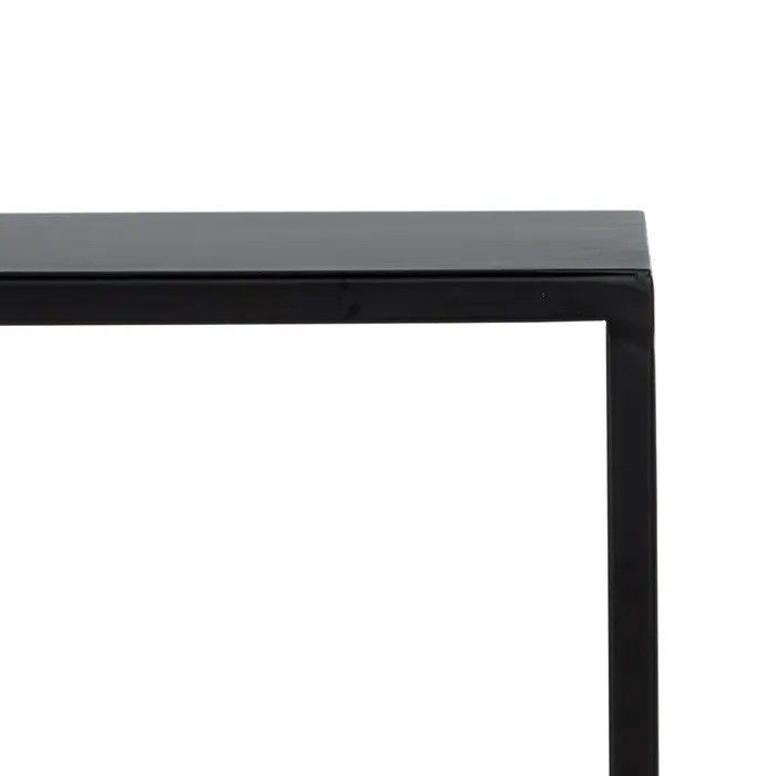 Consola Hierro Negro Natural, 122'50 Cm