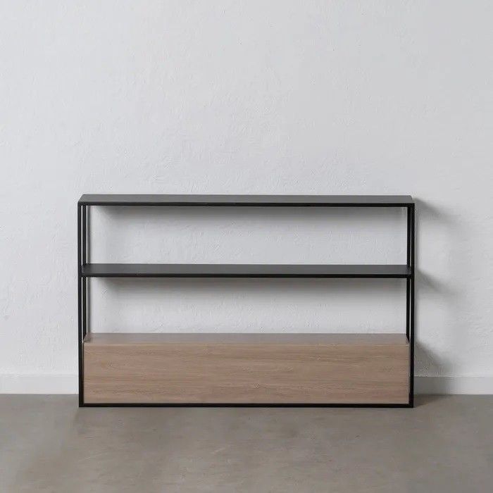 Consola Hierro Negro Natural, 122'50 Cm