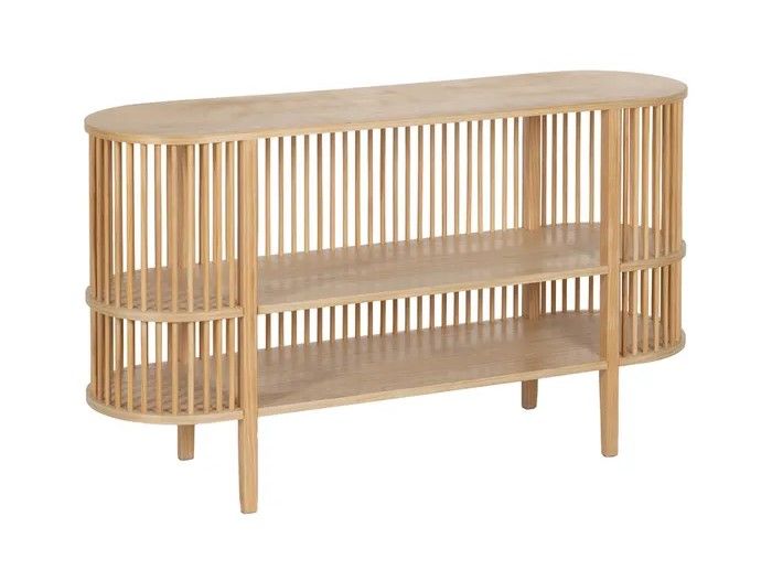 Aparador con Estante Madera Pino Natural, 140 Cm