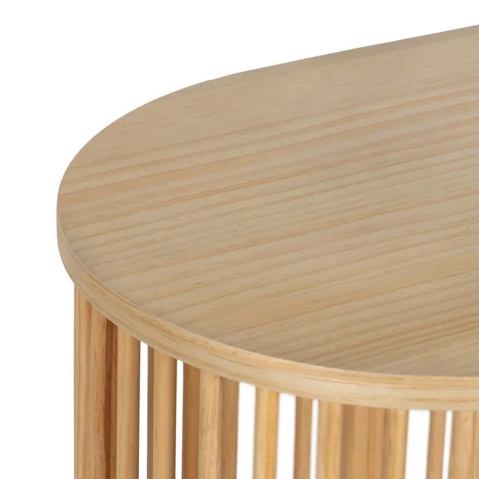Aparador con Estante Madera Pino Natural, 140 Cm