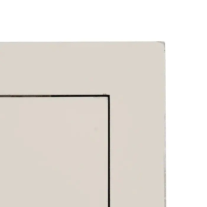 Mesita de Noche Blanca Madera Abeto, 45 X 30 X 66 Cm