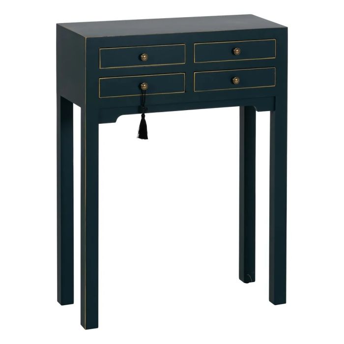 Consola azul 4 cajones oriental
