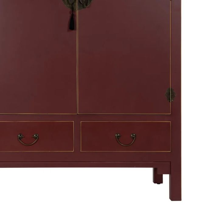 Armario Color Teja Madera Abeto, 100 X 45 X 160 Cm