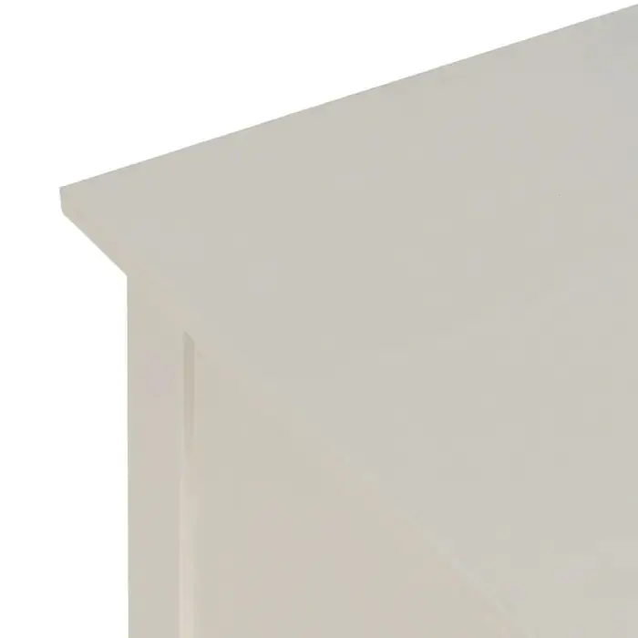 Mesita de Noche Blanco Madera Pino, 40 Cm