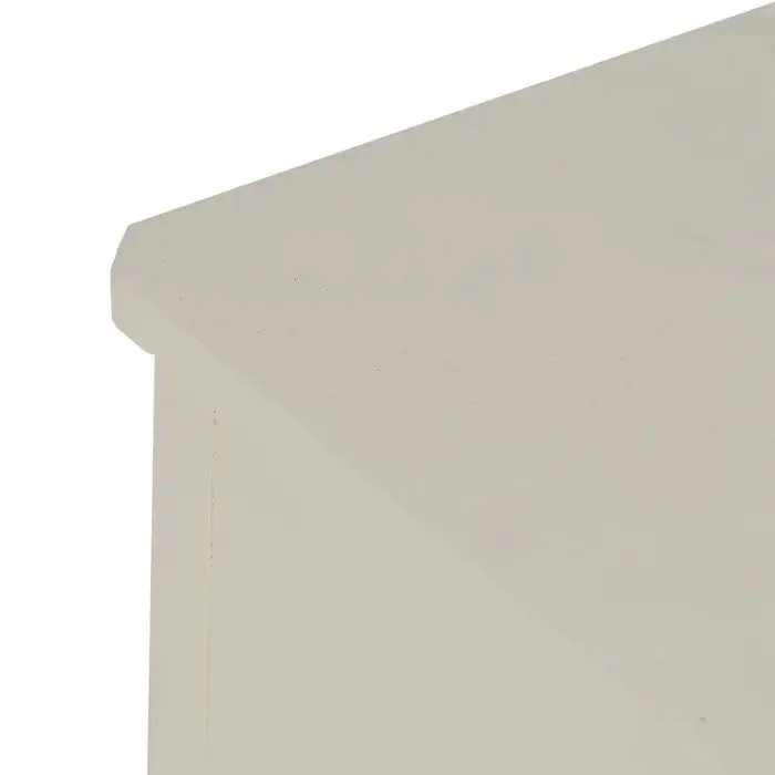Mesita de Noche Blanca Madera Pino, 43 X 33 X 60 Cm