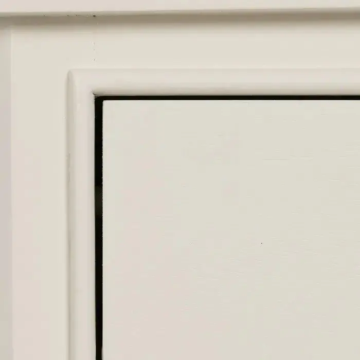 Mesita de Noche Blanca Madera Pino, 43 X 33 X 60 Cm