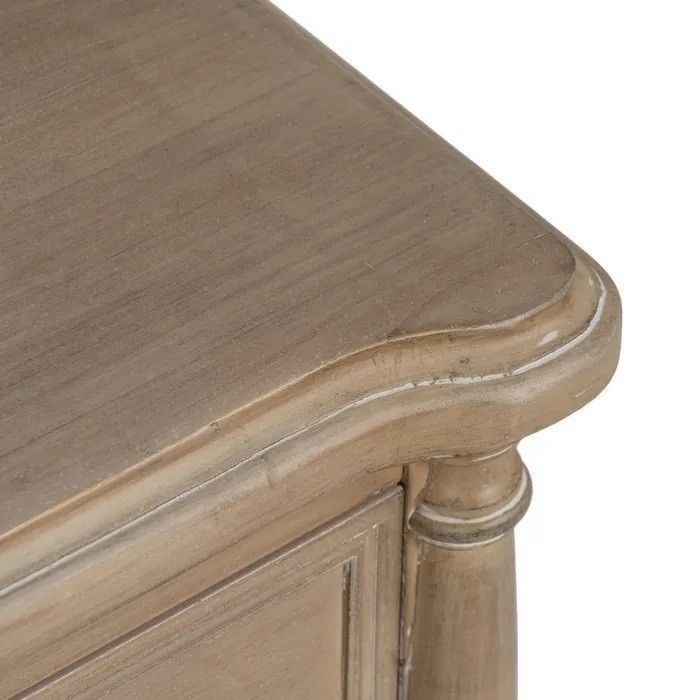 Mesita de Noche Natural Madera Abeto, 48 X 38 X 56 Cm
