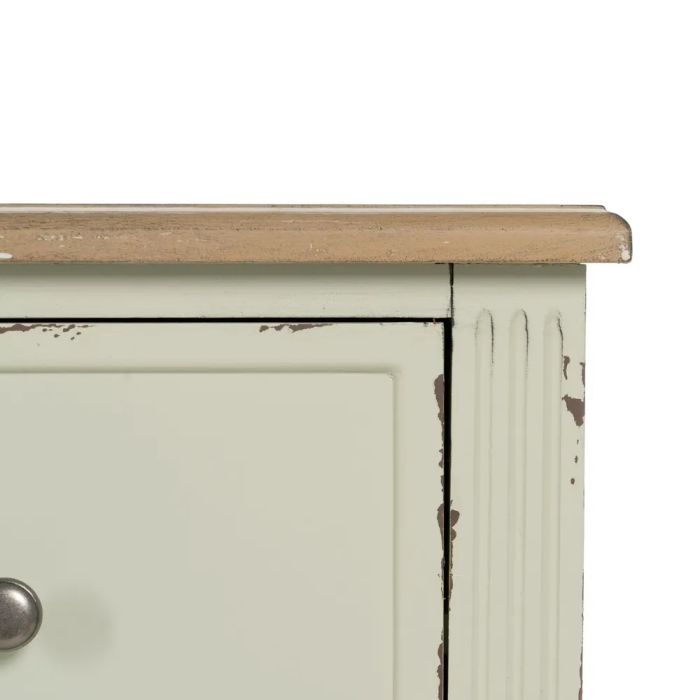 Cómoda Beige Madera Abeto 90 X 42 X 85 Cm