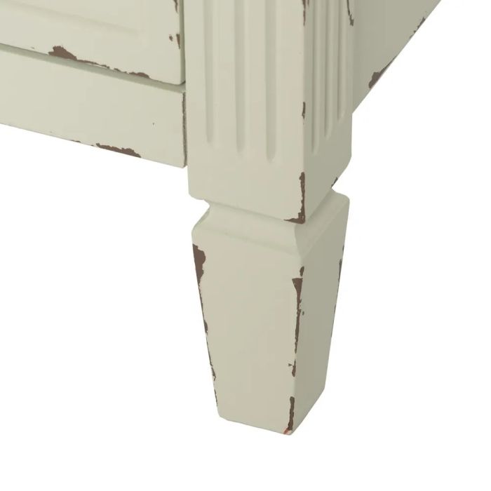 Cómoda Beige Madera Abeto 90 X 42 X 85 Cm