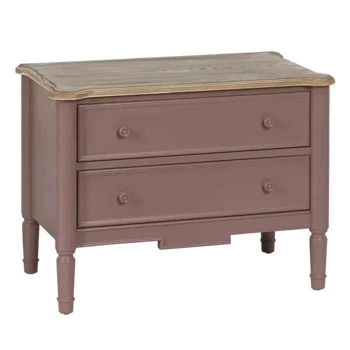 Cómoda Madera Abeto Morado, 80 Cm