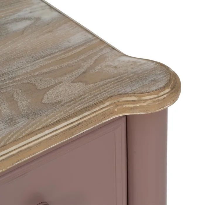 Cómoda Madera Abeto Morado, 80 Cm