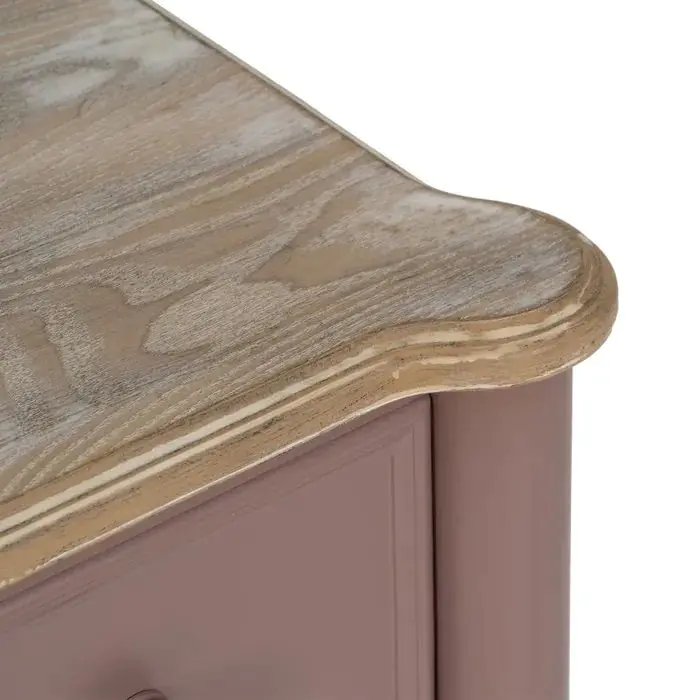 Cómoda Madera Abeto Morado, 80 Cm