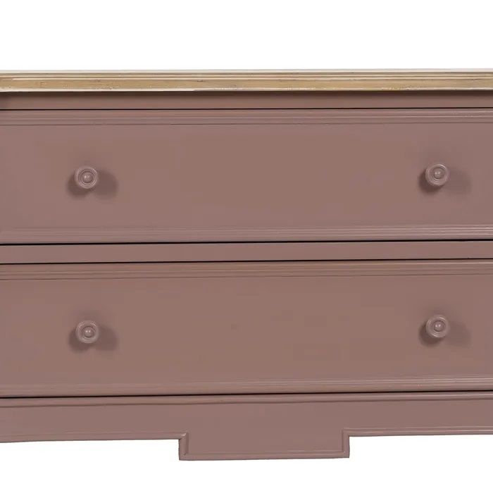 Cómoda Madera Abeto Morado, 80 Cm