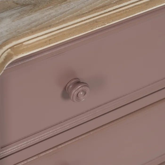 Cómoda Madera Abeto Morado, 80 Cm