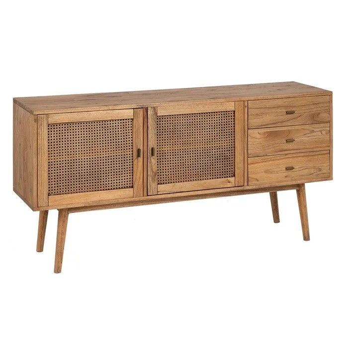 Buffet 2 Puertas 3 Cajones Madera 