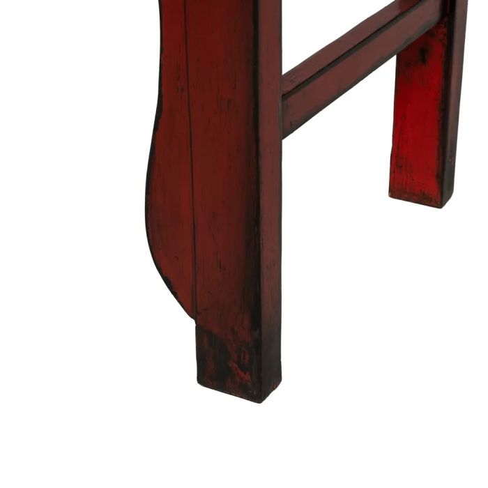 Armario Rojo Madera Pino Reciclada 83,50 X 45 X 195 Cm