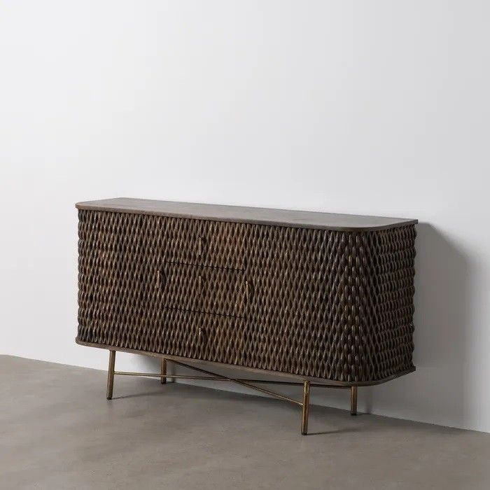 Aparador Madera Mango Marrón, 152 x 41 x 83 Cm