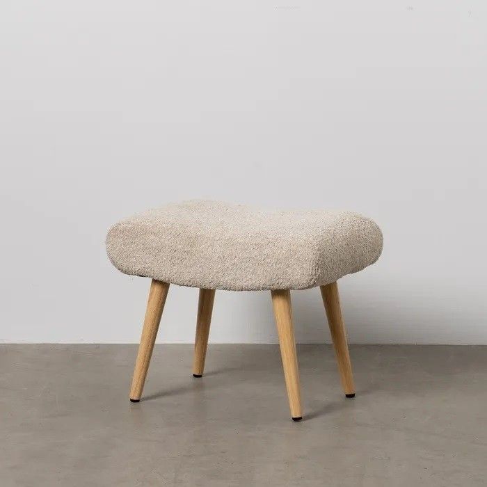 Reposapiés Bouclé Beige
