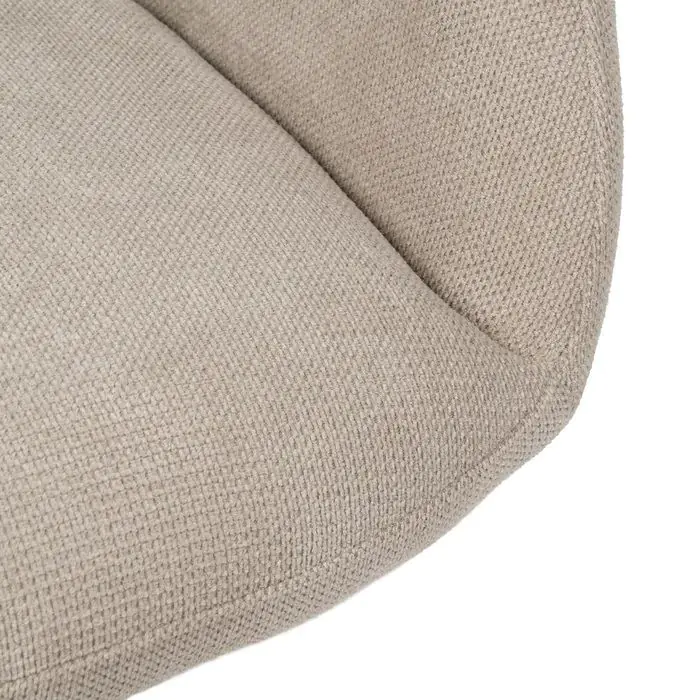 Silla Giratoria Tapizado Beige Metal, 62 X 65 X 82 Cm