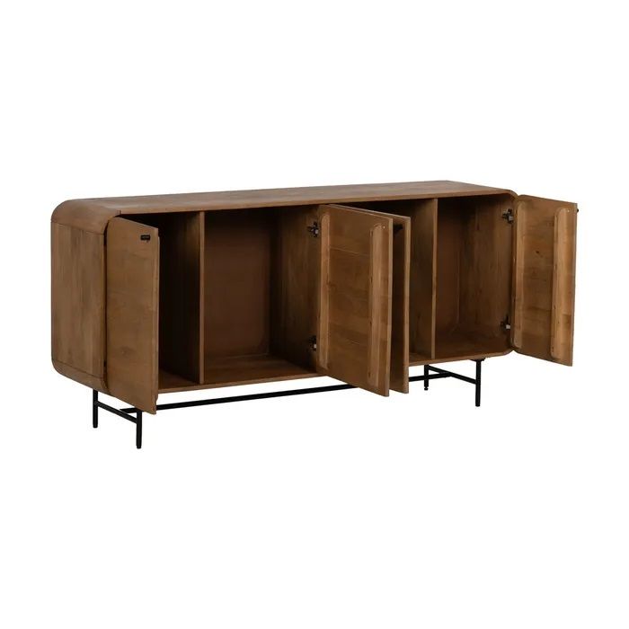 Aparador Madera Mango Hierro, 170 X 40 X 80 Cm