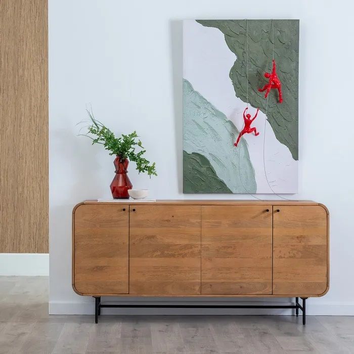 Aparador Madera Mango Hierro, 170 X 40 X 80 Cm