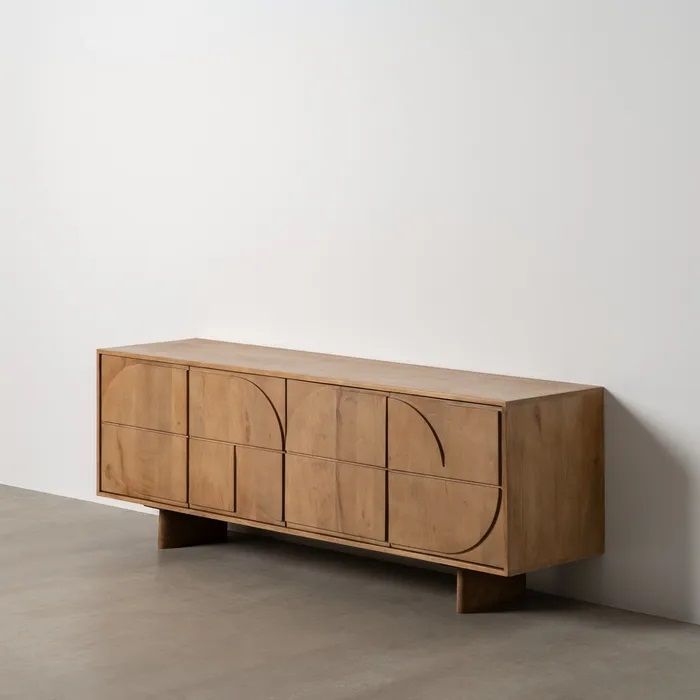 Mueble TV Relieve Madera Mango, 171 X 45 X 62,50 Cm