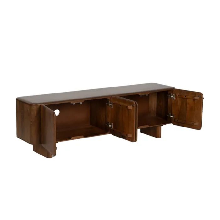 Mueble TV Marrón Madera Mango, 175 X 45 X 55 Cm