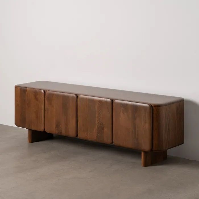 Mueble TV Marrón Madera Mango, 175 X 45 X 55 Cm