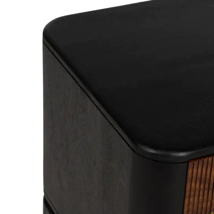 Mueble TV Madera Mango Sheesham Marrón Negro, 160 Cm