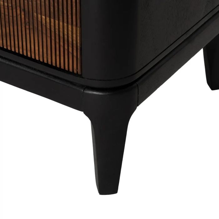 Mueble TV Madera Mango Sheesham Marrón Negro, 160 Cm