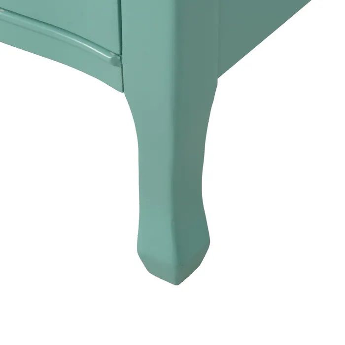 Cómoda Abeto Turquesa 4 Cajones, 93 Cm