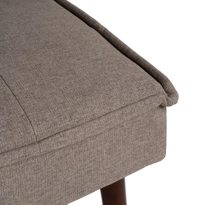 Sofá Cama Beige Madera Eucalipto Hierro, 181 X 88 X 85'50 Cm