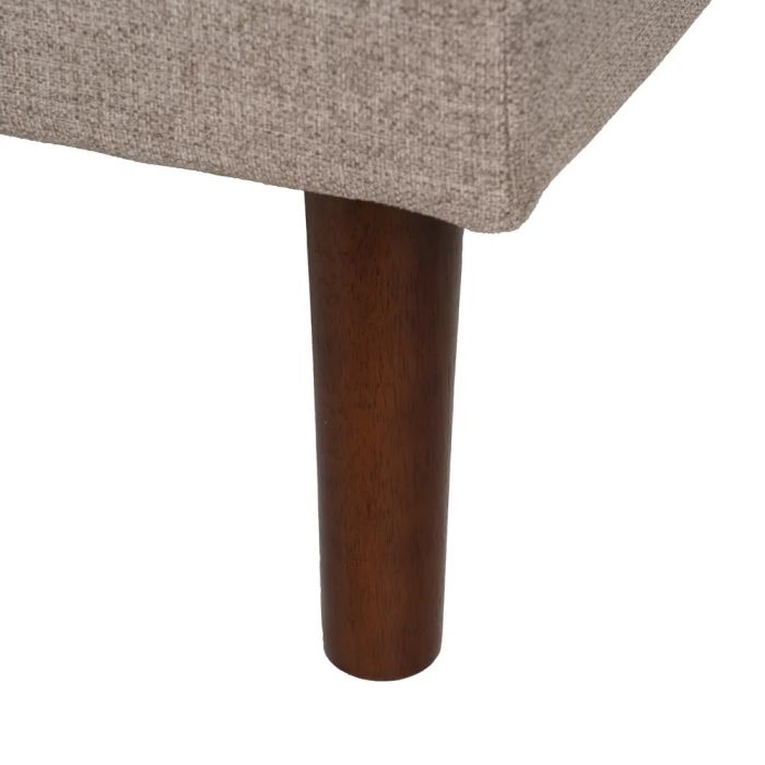 Sofá Cama Beige Madera Eucalipto Hierro, 181 X 88 X 85'50 Cm