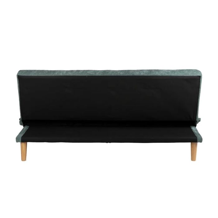 Sofá Cama Chenilla Verde Madera Eucalipto, 178 X 94 X 86 Cm