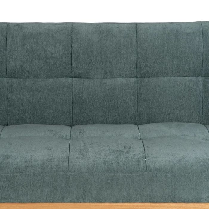 Sofá Cama Chenilla Verde Madera Eucalipto, 178 X 94 X 86 Cm