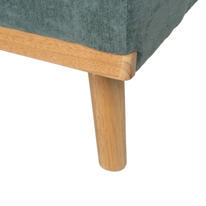 Sofá Cama Chenilla Verde Madera Eucalipto, 178 X 94 X 86 Cm