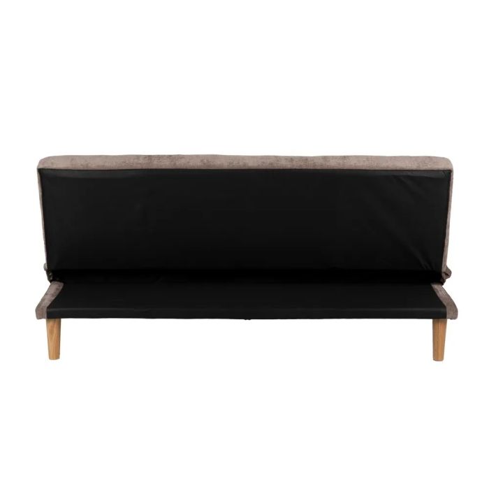Sofá Cama Chenilla Taupe Madera Eucalipto, 178 X 94 X 86 Cm