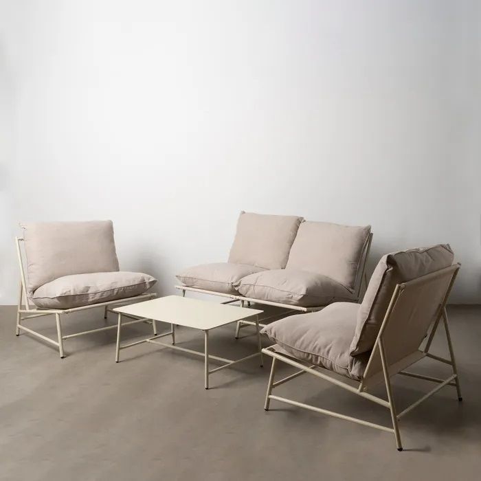 Conjunto Exterior Beige Acero