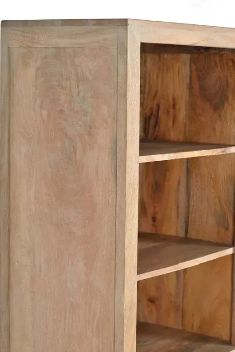 Libreria Mango Natural Tallado 2 Cajones, 160 Cm