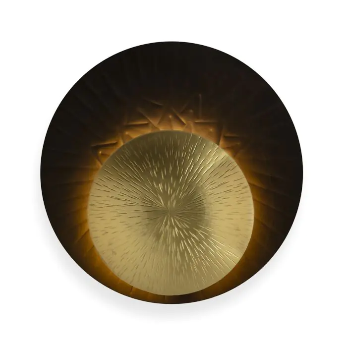 Aplique 20x7x20 Metal -- Negro/Dorado