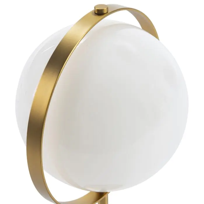 Lámpara de Sobremesa Blanco/Dorado, 52 Cm