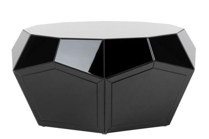 Mesa centro dayton espejo negro