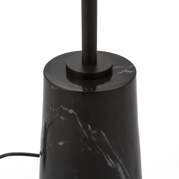 Lámpara de Pié 14x14x140 Mármol/Metal -- Negro