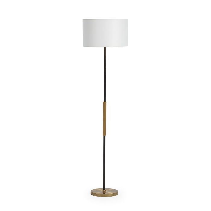 Lámpara de Pie sin pantalla 25x25x146 Metal -- Negro/Dorado
